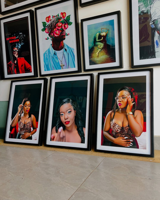 Vibrant framed photographic artwork